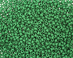 TOHO Opaque Frosted Shamrock Round 11/0 Seed Bead