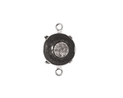 Nunn Design Antique Silver (plated) Circle Prong Setting 18x12mm