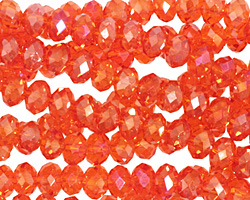 Poppy AB Crystal Faceted Rondelle 6mm