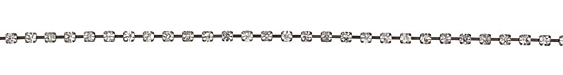 Gunmetal Rhinestone Chain 4mm