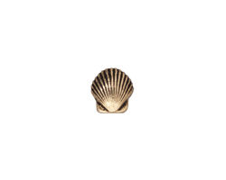 TierraCast Antique Gold (plated) Small Shell Bead 9mm