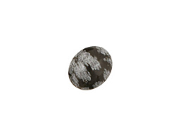 Snowflake Obsidian Oval Cabochon 10x12mm