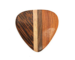 Wood Inlay Triangular Pendant 36-38x37-39mm