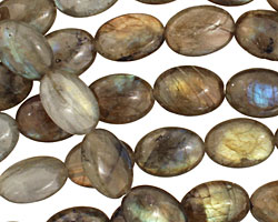Labradorite Flat Oval 14x10mm