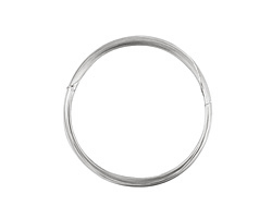 German Style Wire Silver (plated) Half Round 21 gauge, 4 meters