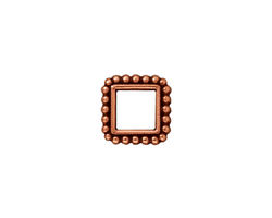 TierraCast Antique Copper (plated) 6mm Square Bead Frame 12mm