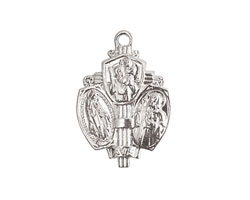 Nunn Design Sterling Silver (plated) Sower Medallion 17x26mm