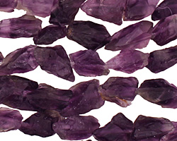 Amethyst Rough Nugget 9-12x7-8mm