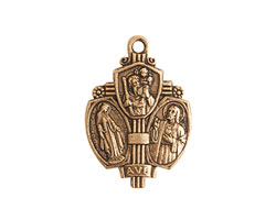 Nunn Design Antique Gold (plated) Sower Medallion 17x26mm