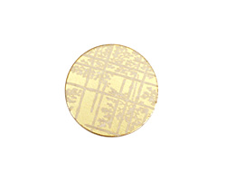 Lillypilly Gold Bamboo Anodized Aluminum Disc 19mm, 22 gauge