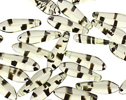 Czech Glass Electric Dagger 5x15mm
