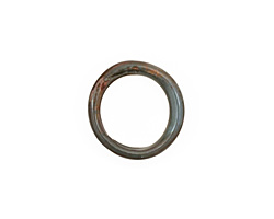 C-Koop Enameled Metal Steel Gray Large Ring 16-17mm