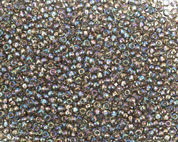 TOHO Transparent Rainbow Gray Round 11/0 Seed Bead