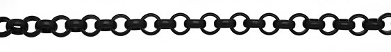 Matte Black (plated) Rollo Chain