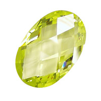 Lemon Ice Faceted Oval 20x30mm