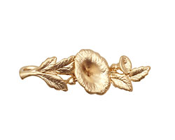 Ezel Findings Gold (plated) Morning Glory Link 34x12mm