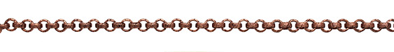 Antique Copper (plated) Vintage Pattern Rollo Chain