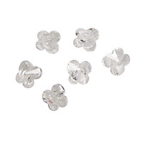 Crystal Clear Faceted Butterfly 6x6mm