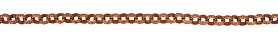 Antique Copper (plated) Patterned Rollo Chain