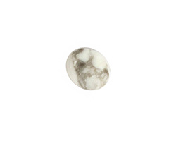 White Howlite Oval Cabochon 10x12mm