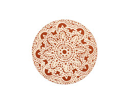 Lillypilly Bronze Lace Anodized Aluminum Disc 25mm, 24 gauge