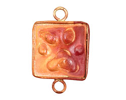 Patricia Healey Copper Paw Print Large Vertical Link 21x33mm