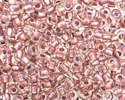 TOHO Crystal (with Rose Gold Lining) Round 6/0 Seed Bead