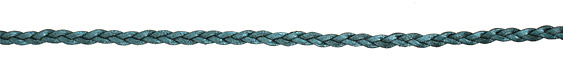 Truly Teal (metallic) Flat Braided Leather Cord 5mm