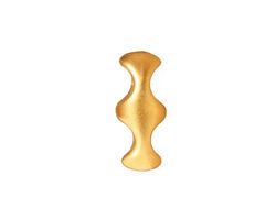 TierraCast Gold (plated) Hourglass 2-Hole Bar 8x19mm