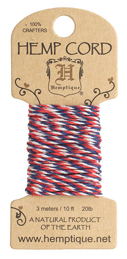 Americana Hemp Twine 20 lb, 10 ft