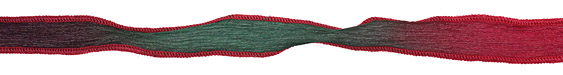 Cherry Jubilee Hand Dyed 100% Silk Ribbon 1/2"