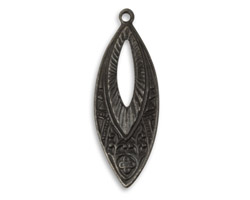 Vintaj Arte Metal Etruscan Navette Pendant 14x38mm