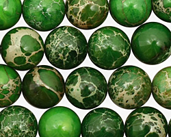 Green Impression Jasper Round 10mm