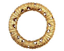Brass Filigree Ring 51mm
