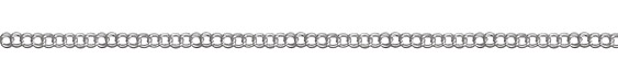 Silver (plated) Double Curb Chain