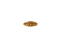 TierraCast Antique Gold (plated) Tudor 2-Hole Bar 3x10mm