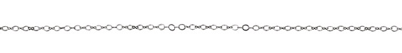 Silver (plated) Oval Ring & Peanut Chain