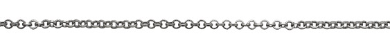 Antique Silver (plated) Textured Circular Cable Chain