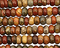Red Creek Jasper Rondelle 6mm
