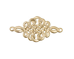 Ezel Findings Gold (plated) Celtic Knot Link 32x16mm