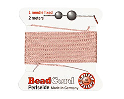 Light Pink Griffin Silk Beading Cord Size 8, 2 meters
