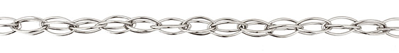 Silver (plated) Interlocking Horse Eye Chain