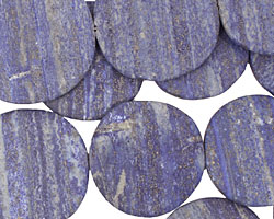 Lapis (matte) Flat Freeform Coin 43-53x40-55mm