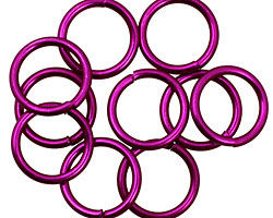 Violet Anodized Aluminum Jump 13mm, 16 gauge (10mm inside diameter)