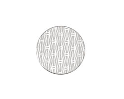 Lillypilly Silver Reeds Anodized Aluminum Disc 19mm, 22 gauge