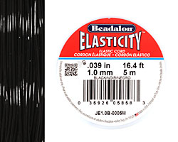 Elasticity Black 1.0mm, 5 meters