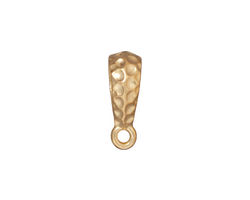 TierraCast Gold (plated) Hammertone Bail 5x18mm