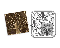 Vintaj DecoEmboss Die Mod Trees 2 3/8" x 2 5/8"