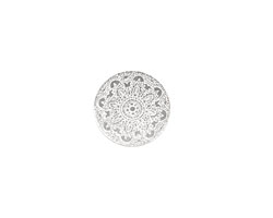 Lillypilly Silver Lace Anodized Aluminum Disc 19mm, 22 gauge