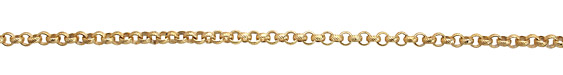 Satin Hamilton Gold (plated) Textured Rollo Chain
